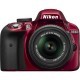Цифровой фотоаппарат Nikon D3300 Kit 18-55 VR AF-P Red (VBA391K002)