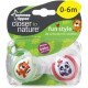 Пустышка Tommee Tippee Веселые друзья тигр и панда 0-6 мес. 2 шт (43335763-1) Пустышка Tommee Tippee Веселые друзья тигр и панда 0-6 мес. 2 шт (43335763-1)