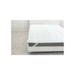 Наматрацник MirSon Eco Light №1724 Silk Air-line на резинці по кутках White 100x200 см (2200002890656)