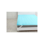 Наматрасник MirSon Eco Light №1728 Тенсель Modal Air-line на резинке по углам Blue 80x190 см (2200002891417)
