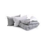 Одеяло Руно Grey White + 2 подушки 50х70, 200 х 220 (925.52_Grey White)