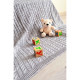 Плед Прованс Soft косы Серый 220х240 см (13970)