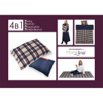 Плед Home Line 4 в 1 клітинка помаранчева 140х190см (143616) Плед Home Line 4 в 1 клітинка помаранчева 140х190см (143616)