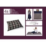 Плед Home Line 4 в 1 клетка красная 140х190см (143567)