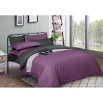 Пододеяльник MirSon Satin Stripe 30-0009 + 30-0012 Violetta 200х220 см (2200005258248)