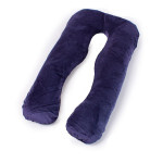 Подушка MirSon для беременных и отдыха Velvet Line №8020 U-образная Navy blue (2200006178521) Подушка MirSon для беременных и отдыха Velvet Line №8020 U-образная Navy blue (2200006178521)