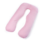 Подушка MirSon для беременных и отдыха Satin Stripe №8026 U-образная Pink (2200006178644) Подушка MirSon для беременных и отдыха Satin Stripe №8026 U-образная Pink (2200006178644)