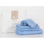 Рушник MirSon набір банних 5072 Elite SoftNess Cornflower 40х70, 50х90, 70 (2200003975642)