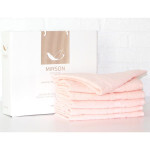 Рушник MirSon набір банних 5080 Elite SoftNess Peach 50х90 6 шт (2200003524048)