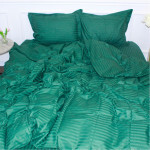 Постельное белье MirSon SatinStripe 30-0017Green 220х240 King Size (2200005254103)