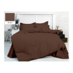 Простынь MirSon Бязь Premium 19-1217 Chocolate Perla 150х220 см (2200000953858)