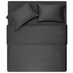 Простынь Ardesto Mix&Match Premium 100% хлопок, сатин серый 180х240 см (ART1824FSY)
