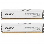 Модуль пам'яті для комп'ютера DDR4 16GB (2x8GB) 3200 MHz HyperX FURY White Kingston Fury (ex.HyperX) (HX432C18FW2K2/16)