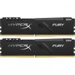 Модуль пам'яті для комп'ютера DDR4 8GB (2x4GB) 3200 MHz HyperX Fury Black Kingston Fury (ex.HyperX) (HX432C16FB3K2/8)