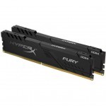 Модуль пам'яті для комп'ютера DDR4 8GB (2x4GB) 2666 MHz HyperX Fury Black Kingston Fury (ex.HyperX) (HX426C16FB3K2/8)
