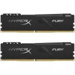 Модуль пам'яті для комп'ютера DDR4 16GB (2x8GB) 3733 MHz HyperX Fury Black Kingston Fury (ex.HyperX) (HX437C19FB3K2/16)