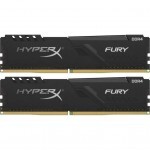 Модуль пам'яті для комп'ютера DDR4 64GB (2x32GB) 2666 MHz HyperX Fury Black Kingston Fury (ex.HyperX) (HX426C16FB3K2/64)