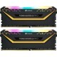 Модуль пам'яті для комп'ютера DDR4 16GB (2x8GB) 3200 MHz Vengeance RGB Pro Black Corsair (CMW16GX4M2C3200C16-TUF)