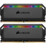 Модуль пам'яті для комп'ютера DDR4 16GB (2x8GB) 3466 MHz Dominator Platinum RGB Black Corsair (CMT16GX4M2C3466C16)