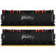 Модуль пам'яті для комп'ютера DDR4 16GB (2x8GB) 4600 MHz FURY Renegade RGB Black Kingston Fury (ex.HyperX) (KF446C19RBAK2/16)