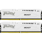 Модуль пам'яті для комп'ютера DDR5 32GB (2x16GB) 6000 MHz FURY Beast White Kingston Fury (ex.HyperX) (KF560C40BWK2-32)