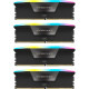 Модуль памяти для компьютера DDR5 96GB (4x24GB) 6000 MHz Vengeance RGB Black Corsair (CMH96GX5M4B6000C30)