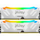 Модуль пам'яті для комп'ютера DDR5 32GB (2x16GB) 7600 MHz Renegade RGB White XMP Kingston Fury (ex.HyperX) (KF576C38RWAK2-32)