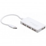 Концентратор Maxxter Type-C на 4 порта USB 2.0 (HC-204) Концентратор Maxxter Type-C на 4 порта USB 2.0 (HC-204)