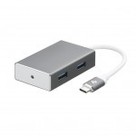 Концентратор 2E Type-C to 4*USB3.0, Aluminum, 0.20 м (2E-W1407) Концентратор 2E Type-C to 4*USB3.0, Aluminum, 0.20 м (2E-W1407)
