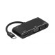 Концентратор 2E Type C to USB 3.0+AUX+HDMI+VGA+USB Type C, 0.15m, black (2E-W1408)