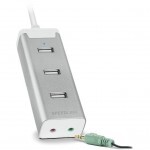Концентратор Speedlink BARRAS Supreme USB Hub - Sound Card Combination, silver (SL-140003-SR) Концентратор Speedlink BARRAS Supreme USB Hub - Sound Card Combination, silver (SL-140003-SR)