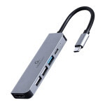 Концентратор Cablexpert USB-C 5-in-1 (hub/HDMI/PD) (A-CM-COMBO5-03) Концентратор Cablexpert USB-C 5-in-1 (hub/HDMI/PD) (A-CM-COMBO5-03)