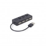 Концентратор Gembird USB 2.0 4 ports switch black (UHB-U2P4-05) Концентратор Gembird USB 2.0 4 ports switch black (UHB-U2P4-05)