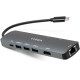 Концентратор Vinga USB-C 3.1 to HDMI+RJ45_1Gbps+3xUSB3.0+SD/TF+PD100W (VHYC8)