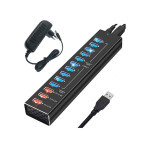 Концентратор Dynamode 13 ports USB3.0 to10*USB3.0+3*2.4А, Power Adapter 3A/12V (DM-UH-P1013) Концентратор Dynamode 13 ports USB3.0 to10*USB3.0+3*2.4А, Power Adapter 3A/12V (DM-UH-P1013)