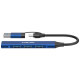 Концентратор Canyon hub DS-02 4in1 USB-A/C Blue (CNS-TDS02BL)
