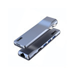 Концентратор Armorstandart For MacBook M-Series HDMI 4K, RJ45, PD, 3USB, SD, microSD Grey (ARM69367) Концентратор Armorstandart For MacBook M-Series HDMI 4K, RJ45, PD, 3USB, SD, microSD Grey (ARM69367)