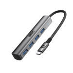 Концентратор Armorstandart USB-C to 4USB Grey (ARM69364) Концентратор Armorstandart USB-C to 4USB Grey (ARM69364)