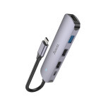 Концентратор HOCO USB-C to HDMI+USB3.0+2xUSB2.0+PD HB27 Metal Gray (6931474769329) Концентратор HOCO USB-C to HDMI+USB3.0+2xUSB2.0+PD HB27 Metal Gray (6931474769329)