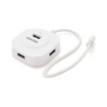 Концентратор VEGGIEG USB-C 4xUSB 2.0 0.2m white (YT-TC-V-C242) Концентратор VEGGIEG USB-C 4xUSB 2.0 0.2m white (YT-TC-V-C242)