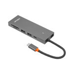 Концентратор HiSmart USB-C to 2xUSB 3.0 + 2xUSB-C + SD + TF + HDMI 4K60Hz gray (CA913459) Концентратор HiSmart USB-C to 2xUSB 3.0 + 2xUSB-C + SD + TF + HDMI 4K60Hz gray (CA913459)