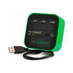 Концентратор Voltronic USB 2.0 to 3xUSB 2.0 + SD/MMC/TF/M2 green/black (CUB3-GB) Концентратор Voltronic USB 2.0 to 3xUSB 2.0 + SD/MMC/TF/M2 green/black (CUB3-GB)