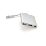 Концентратор Voltronic USB-C 3-in-1 USB 3.0 + USB-C + HDMI 0.1m 4K/2K silver (YT-C-T-C(M)/HDMI(F)/USB3) Концентратор Voltronic USB-C 3-in-1 USB 3.0 + USB-C + HDMI 0.1m 4K/2K silver (YT-C-T-C(M)/HDMI(F)/USB3)