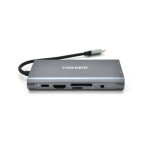 Концентратор VEGGIEG USB-C 7-in-1 USB-C + 3xUSB 3.0 + HDMI + VGA + SD/TF + RJ45 0.1m silver (TC10-U) Концентратор VEGGIEG USB-C 7-in-1 USB-C + 3xUSB 3.0 + HDMI + VGA + SD/TF + RJ45 0.1m silver (TC10-U)