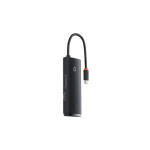 Концентратор Baseus USB-C 6-in-1 HDMI + 2xUSB 3.0 + USB-C + SD/TF black (WKQX050001) Концентратор Baseus USB-C 6-in-1 HDMI + 2xUSB 3.0 + USB-C + SD/TF black (WKQX050001)