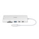 Концентратор D-Link USB-C 10-in-1 2xHDMI + 1xRJ45 1000Mbps + 2xUSB-C + USB 3.1 + USB 3.0 + SD + TF silver (DUP-A01)