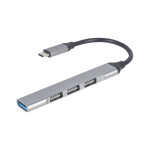 Концентратор Gembird USB-C to 1xUSB 3.1 + 3xUSB 2.0 silver (UHB-CM-U3P1U2P3-03) Концентратор Gembird USB-C to 1xUSB 3.1 + 3xUSB 2.0 silver (UHB-CM-U3P1U2P3-03)