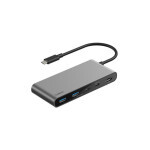 Концентратор Belkin USB-C 7-in-1 2xUSB 3.0 + USB-C + PD + HDMI 2.0 4K60Hz + SD/TF gray (AVC023HQSGY) Концентратор Belkin USB-C 7-in-1 2xUSB 3.0 + USB-C + PD + HDMI 2.0 4K60Hz + SD/TF gray (AVC023HQSGY)