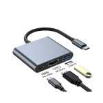 Концентратор Dynamode USB-C 3-in-1 1xHDMI 4K + 1xUSB 3.0 + 1xUSB-C PD 87W (Multiport USB-C 3-in-1 dark grey) Концентратор Dynamode USB-C 3-in-1 1xHDMI 4K + 1xUSB 3.0 + 1xUSB-C PD 87W (Multiport USB-C 3-in-1 dark grey)
