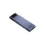 Концентратор Baseus USB-C Thunderbolt 7-in-1 2xUSB 3.0 + 1xUSB-C PD + HDMI 4K60Hz + SD/TF + 1xRJ45 1000Mbps gray (CAHUB-L0G) Концентратор Baseus USB-C Thunderbolt 7-in-1 2xUSB 3.0 + 1xUSB-C PD + HDMI 4K60Hz + SD/TF + 1xRJ45 1000Mbps gray (CAHUB-L0G)